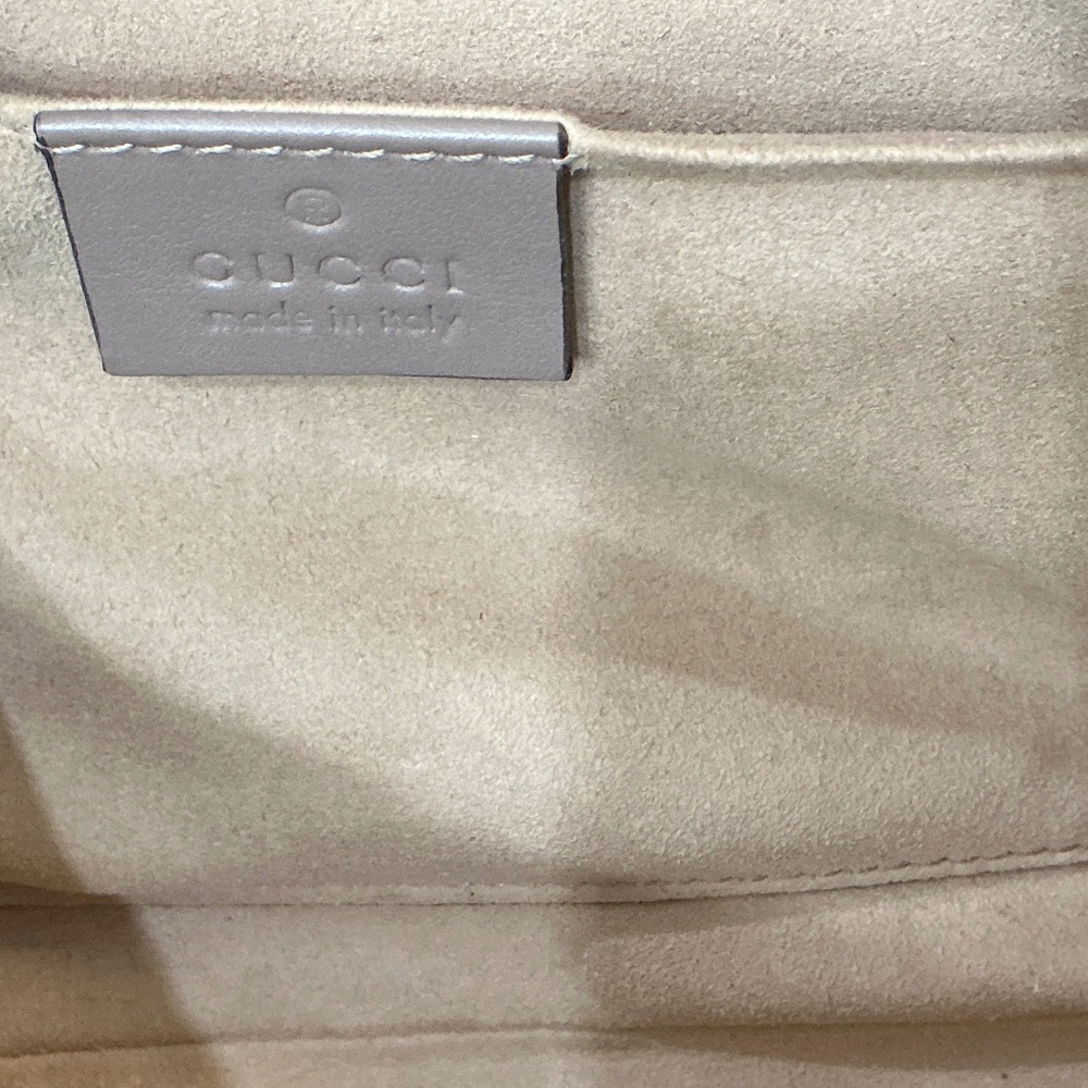 GG Marmont Samll Beige Hand Bag - Picture 7 of 7